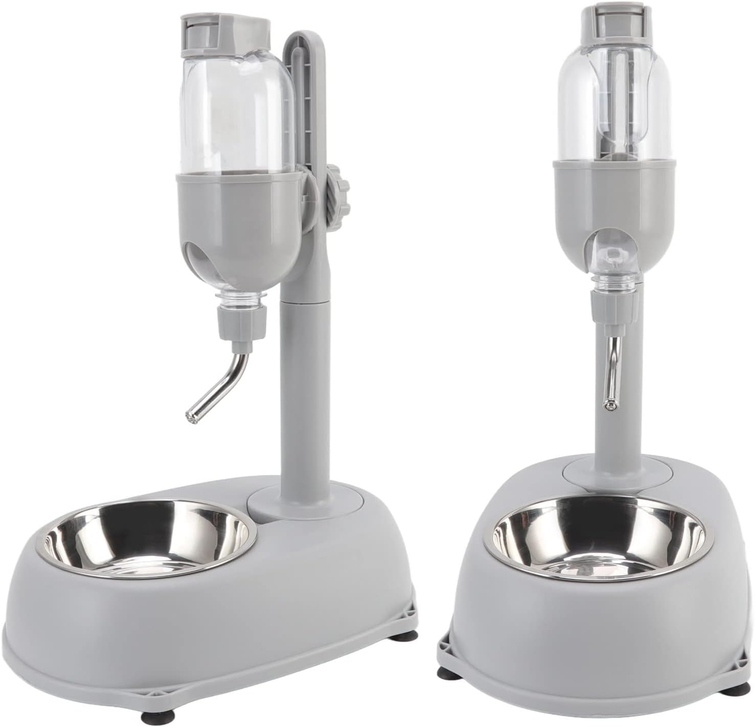 Standing Water Dispenser for Pets, 500 Ml Dog Drinking Fountain, Height Adjustable, Automatic Pet Water Dispenser, Cat Dog Standing Bowl