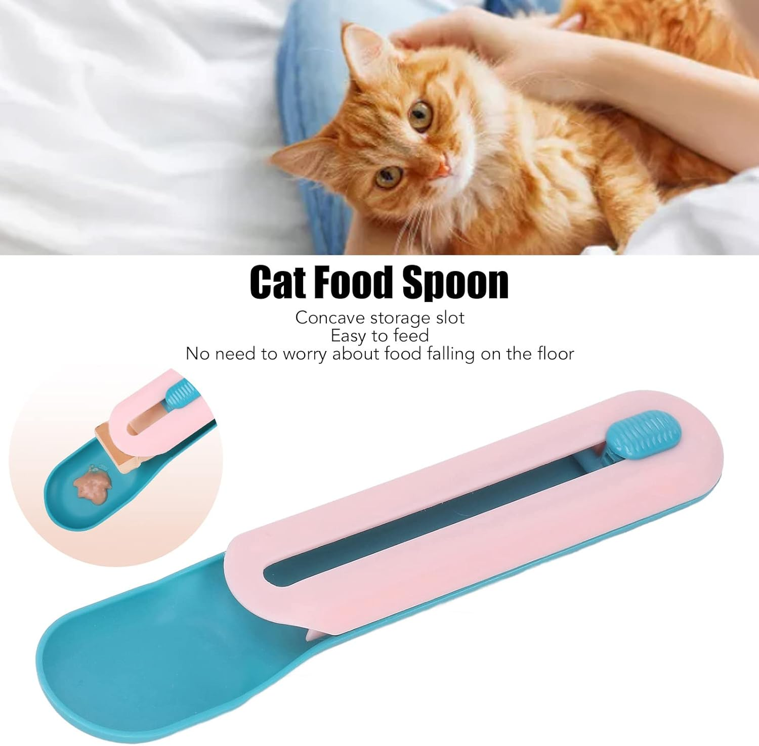 Cat Wet Treats Dispense Spoon Practical Cat Snack Spoon for Pet Feeding Watering Supplies Reduce Food Waste Healthy and Safe Premium Material Perfect for Cats (Liyjtkarlkkygv-12) image number 5
