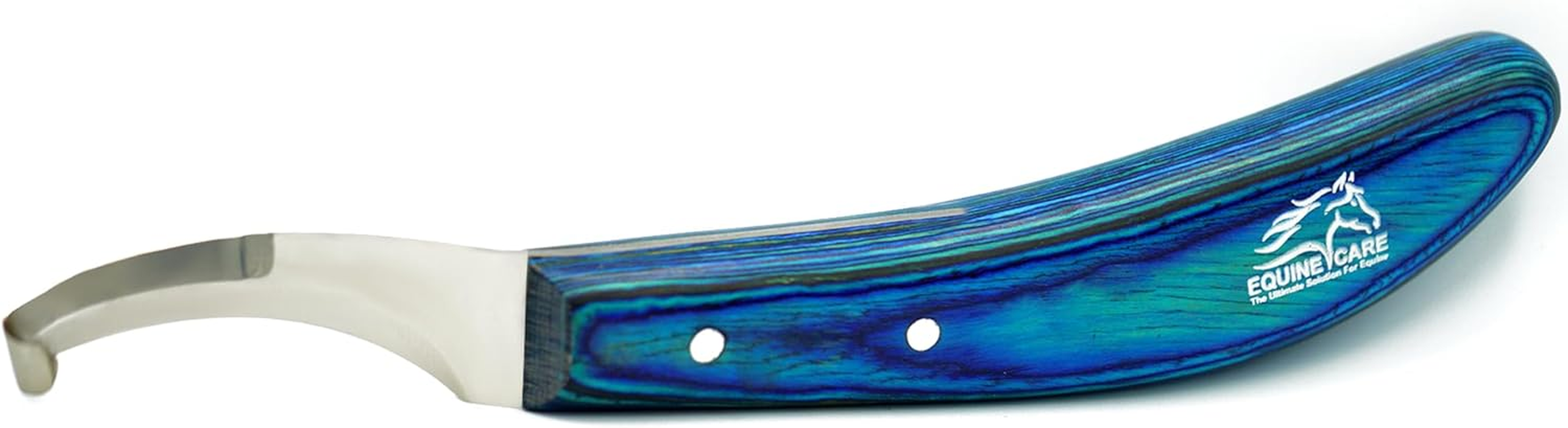 Equine Care Razor Edge Hoof Knife Sharpened Premium Grade Stainless Steel Passivized Blade & Sheet Handle Farrier Tools Double Ended. (Right Handed) image number 6