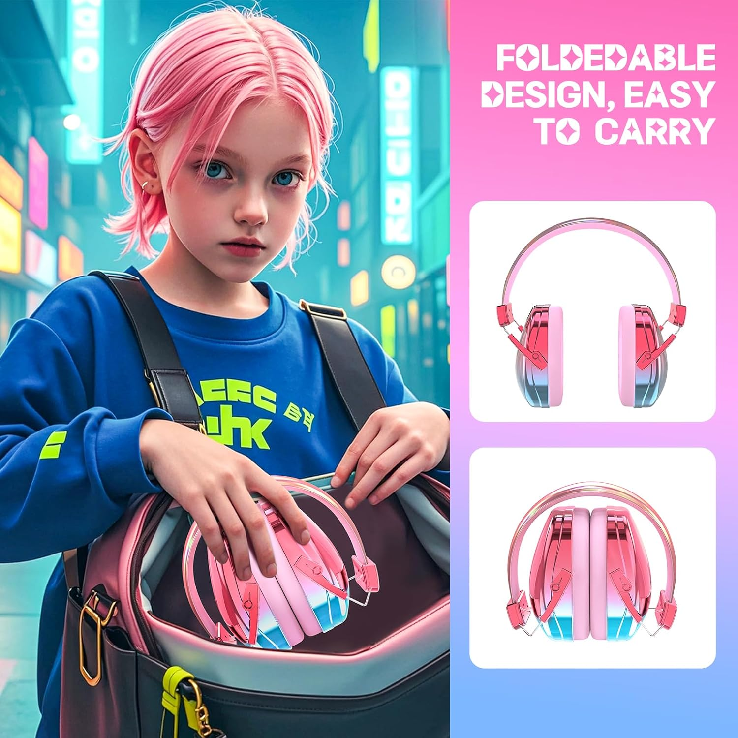 Homicozy Noise Cancelling Headphones for Kids,Toddlers,Teens image number 3