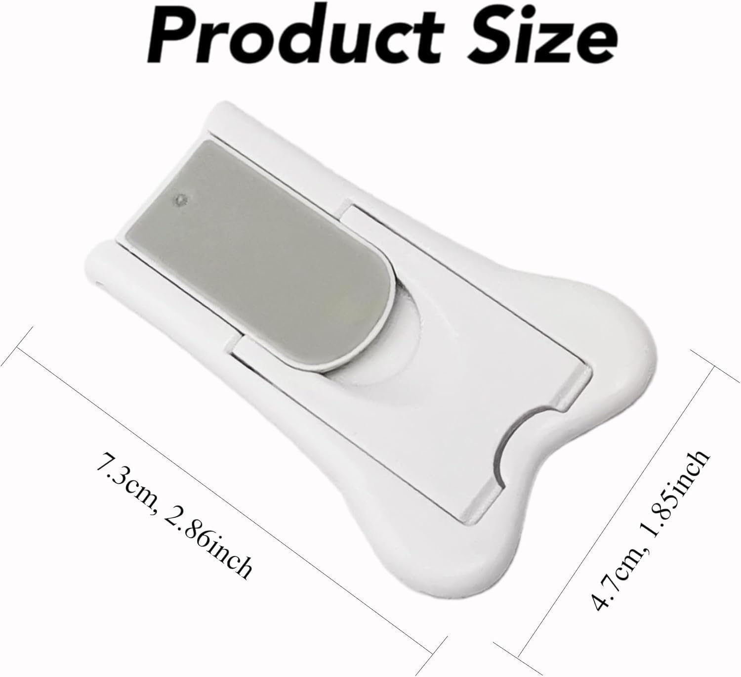 Liyquint 4PCS Sliding Door Lock for Child Safety | Child Proof Locks for Glass Doors, Windows, Closets & Cabinets | Home Security Safety Locks for Sliding Doors & Windows (White)