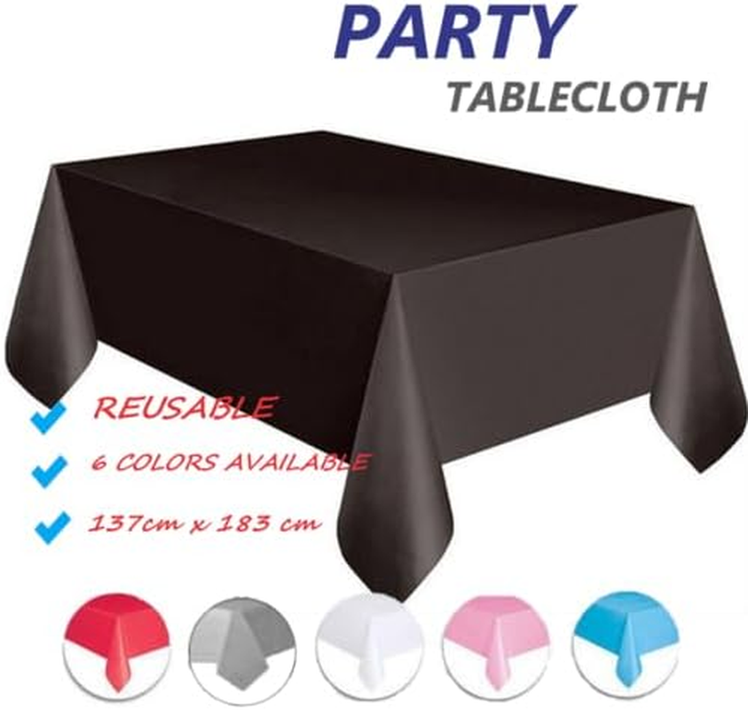 Tootoo 1PK Wedding Party Table Cover Cloth Plastic Table Cloth Birthday Random 7 Colour image number 2