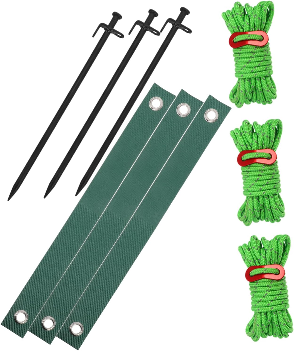 KONTONTY 3Pcs Tree Support Straps Stakes Straps Windproof Fixing Belts Tree Tie Kit for Gardening
