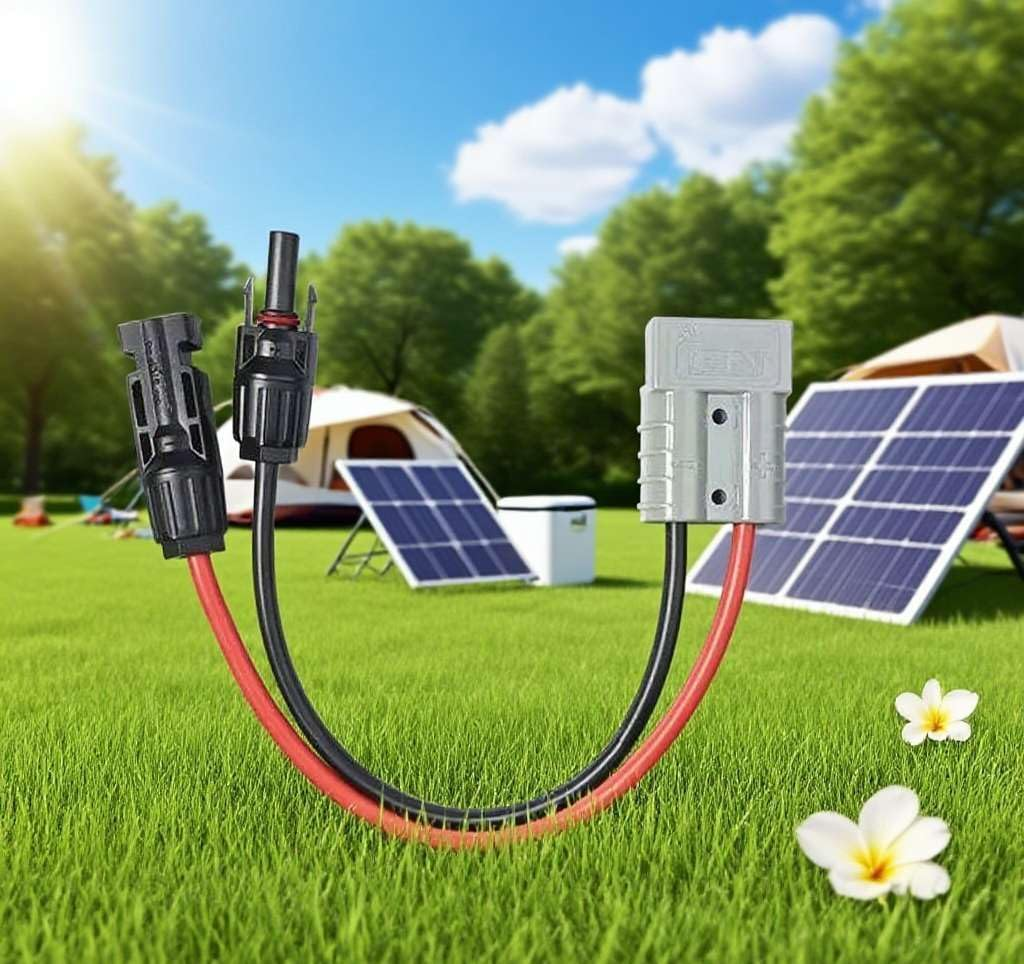 50AMP Anderson Plug to MC4 Solar Panel Cable Adapter Connector &ndash; 30Cm 10AWG Heavy Duty Extension Lead for Caravan, RV, 4WD, Battery, and Solar Systems(30Cm) image number 3