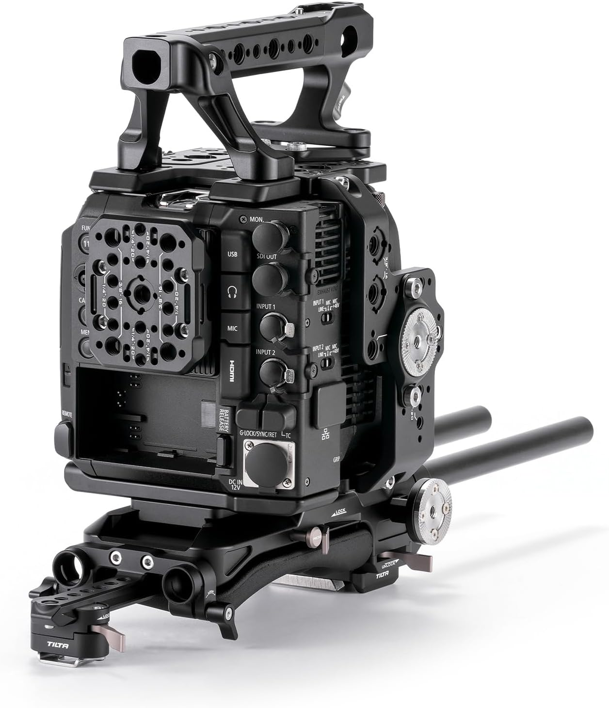 Tilta C400 Cage Camera Cage Advanced Kit Compatible with C400 with Top Handle, Shoulder Pad Baseplate, Rod Set - Black ES-T22-B image number 1