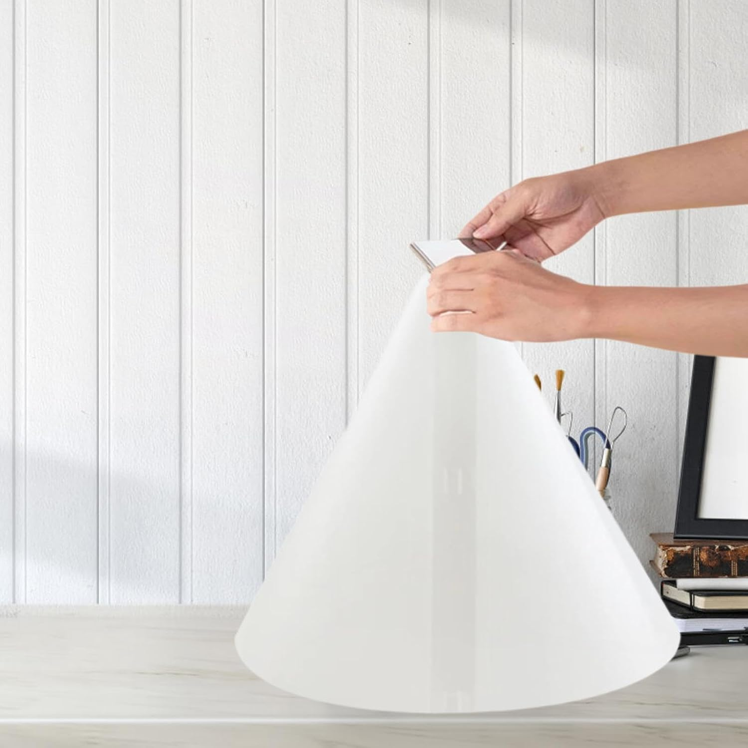 Baotyjie 360 Light Cone 360 Diffusion for Travel Outdoor Photography Jewelry Versatile Replace Photo Box Photo Light Flash Diffuser, 45X50X12.5Cm image number 4