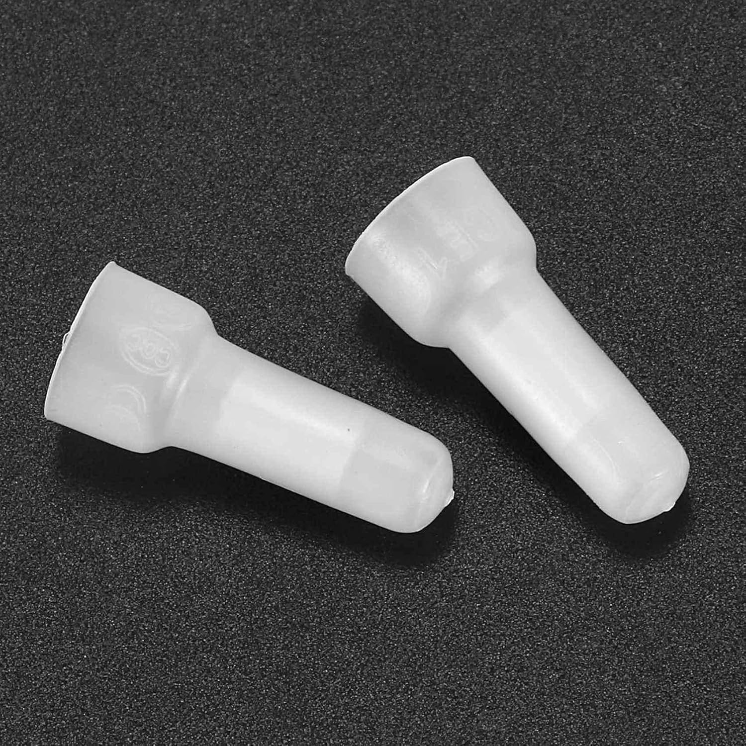 600Pcs 22-16 GA AWG Closed End Crimp Caps Splice Gauge Wire Connectors Terminals (White) image number 5