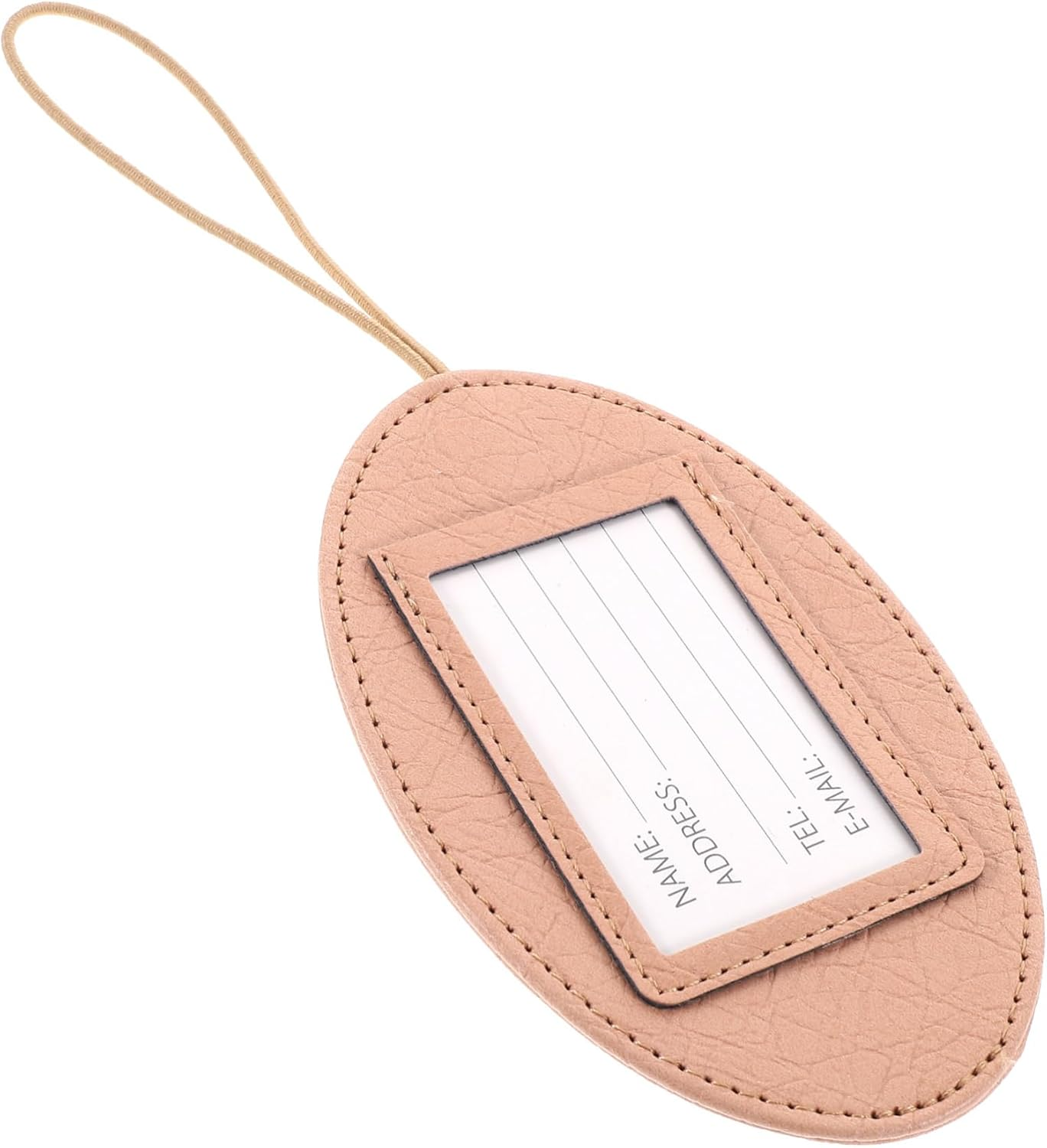 ROMISBABA Outdoor Luggage Identification Tags Pu Suitcase Labels Portable Name Tags Privacy for Easy Luggage Recognition image number 1