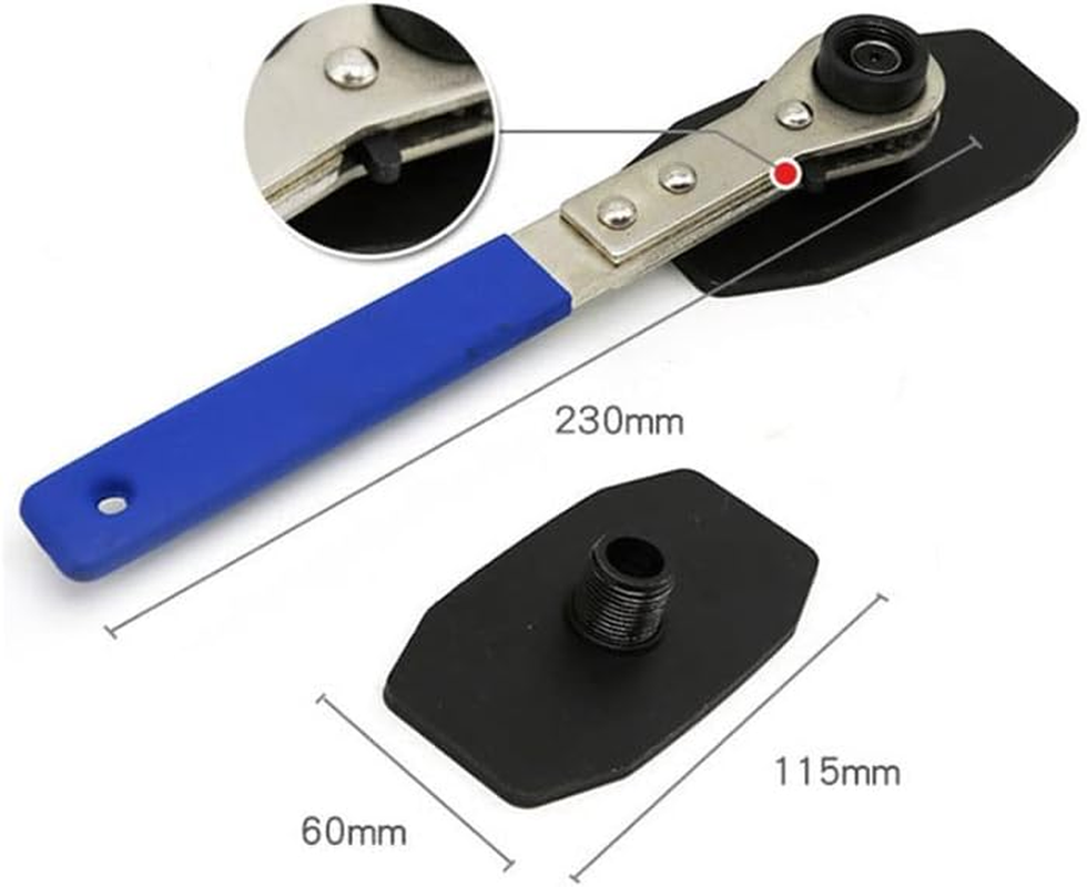 Ratchet Disc Brake Caliper Piston Spreader Separator Pad Press Install Tool with 360&deg; Ratchet for Twin and Quad Piston Calipers, 27X6Cm image number 6