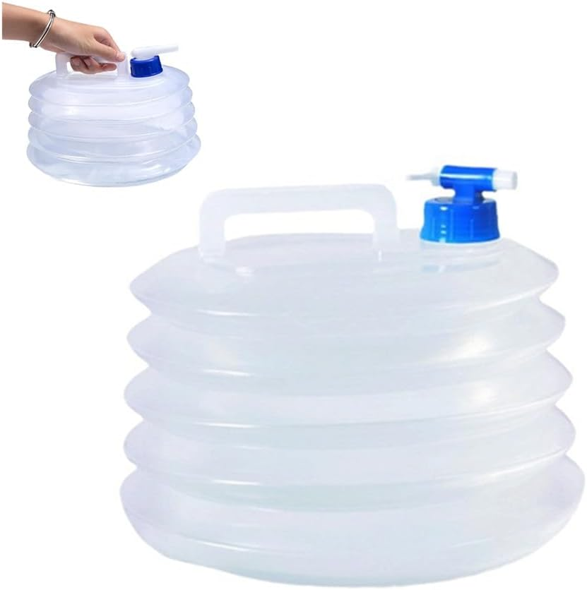 Portable & Folding Water Bucket Collapsible Water Container with Tap Camping Water Containers Water Carrier Camping Accessories Free Perfect for Caravans Camping Hiking Travel BBQ Travel Outdoor（15L） image number 1
