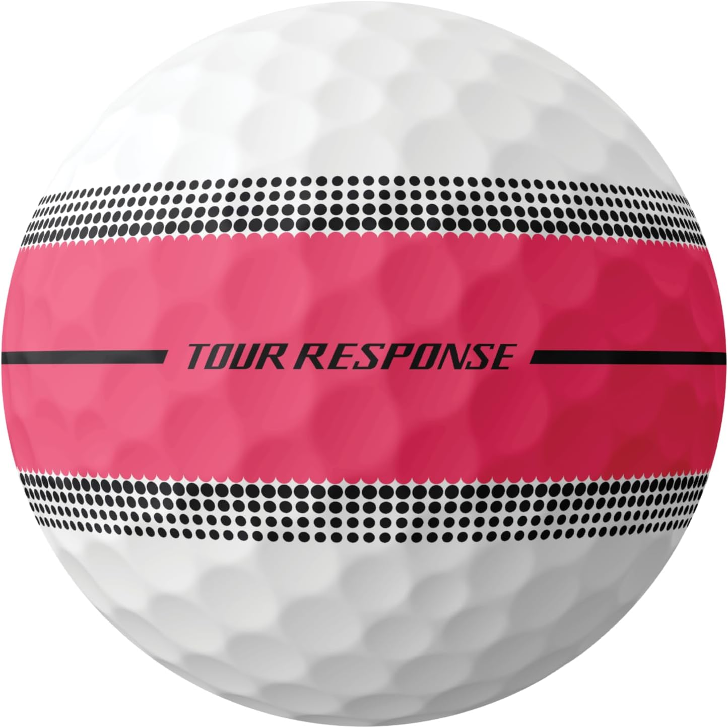 Taylormade Golf Tour Response Stripe NEON Pink GLB Dozen image number 2