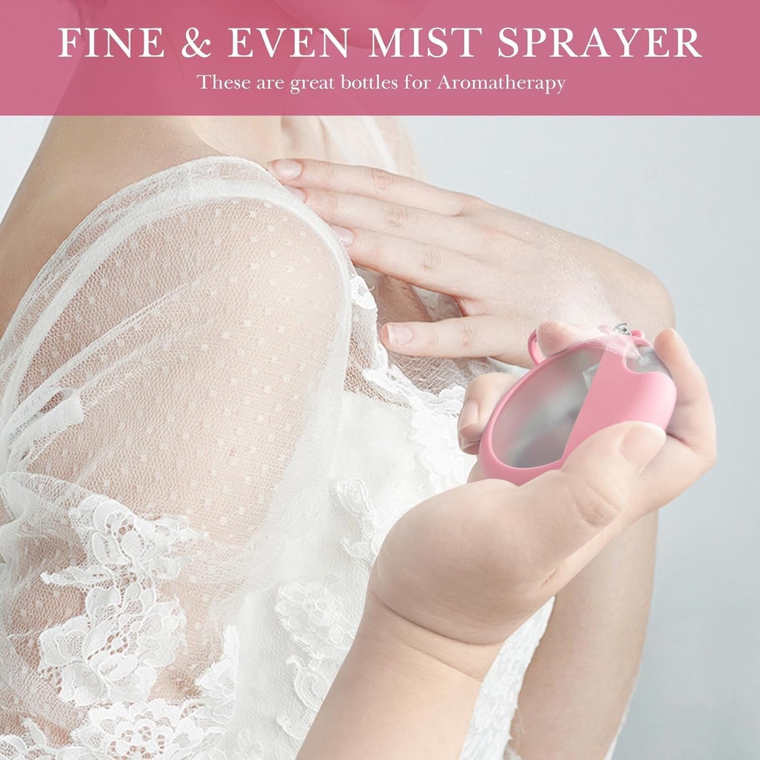 Refillable Card Spray Bottle Slim Design Cosmetic Atomizer, 4Pcs 25Ml Card Spray Bottle Refillable Plastic Perfume Atomizer with 4 Funnels image number 4