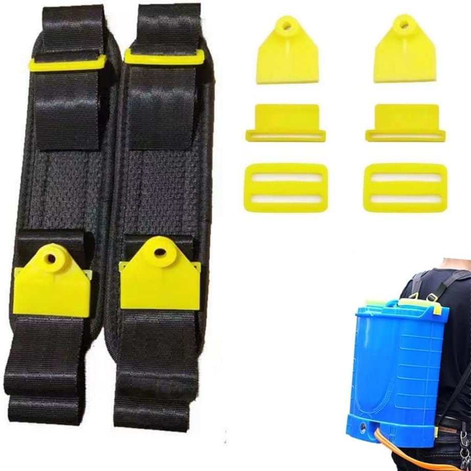 1 Pair Backpack Sprayer Straps Replacement,Most Backpack Sprayer Fits Solo Fimco Greenwood,Thickened Sponge Adjustable Backpack Sprayer Shoulder Strap with Flat Hook Accessories (Round Hook) image number 6