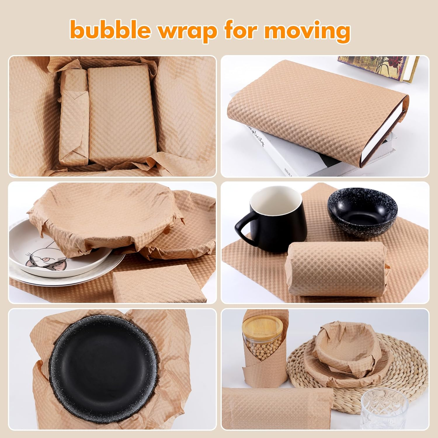 Jjhpaperix Honeycomb Packing Paper Roll &ndash; 30CM X 30M | Eco-Friendly Cushion Wrap for Moving & Shipping | Recyclable Kraft Paper | Bubble Wrap Alternative | Plastic-Free Packaging image number 4