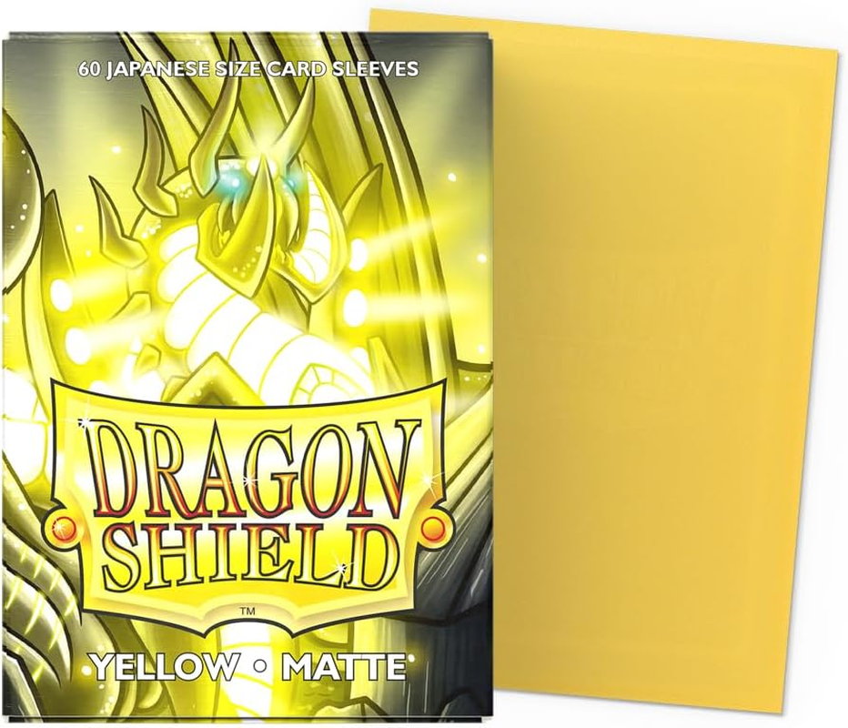 Arcane Tinmen Sleeves Dragon Shield Japanesebox 60 Yellow Matte Accessories image number 2