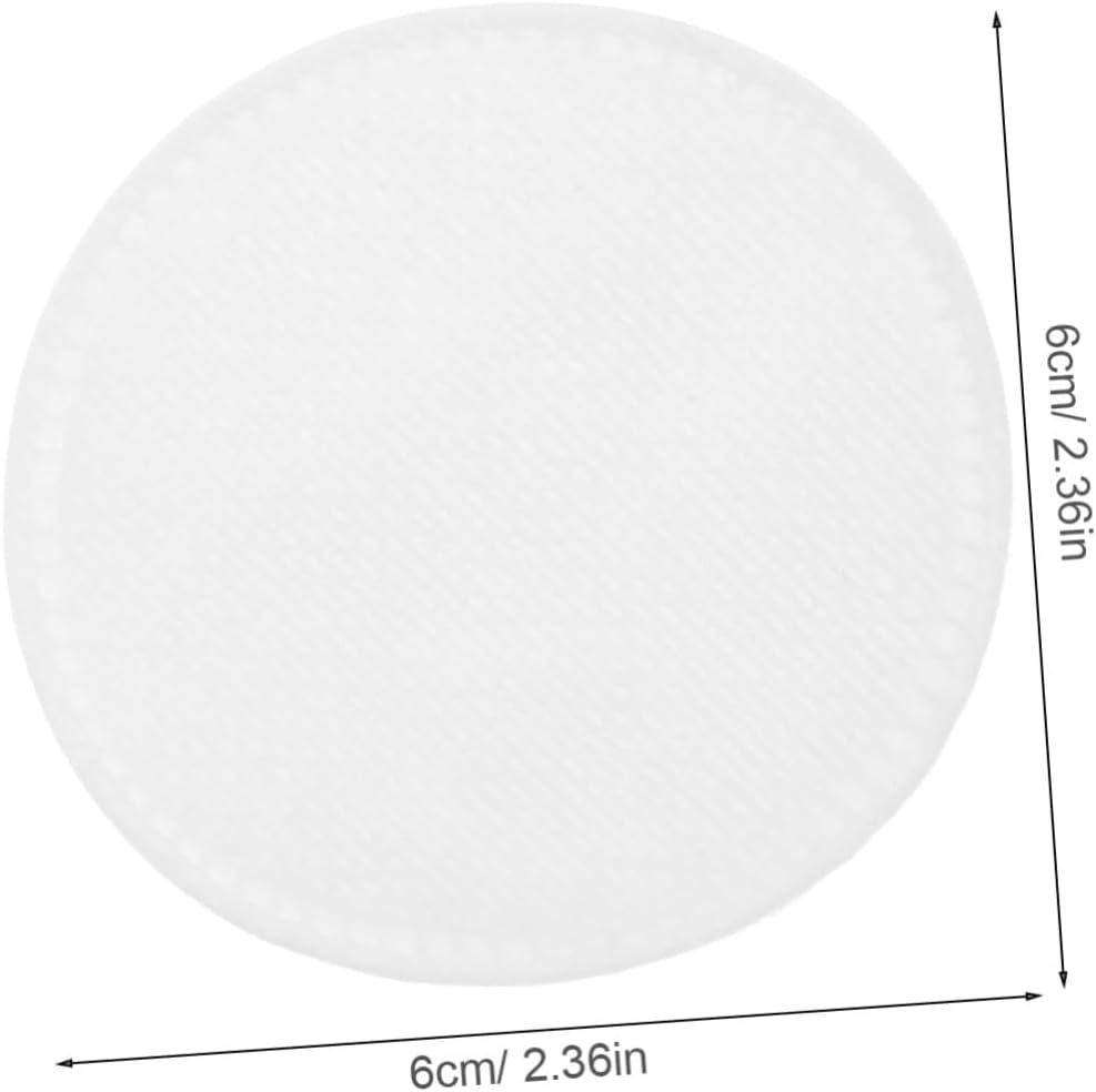 100Pcs Cotton Pads Exfoliating Facial Cleansing Pads for Makeup Remover White Stitched Cotton Rounds for Face Lip and Eye Cleaning image number 3