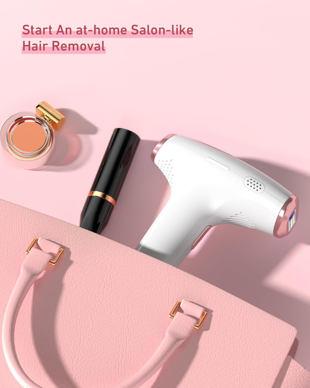 Hair Removal Device, IPL Hair Removal, Laser Hair Removal for Women and Men 999,999 Flashes Permanent for Facial Facial Legs Arms Bikini Line Whole Body Use At-Home(Model: TFDA06S-A) image number 2