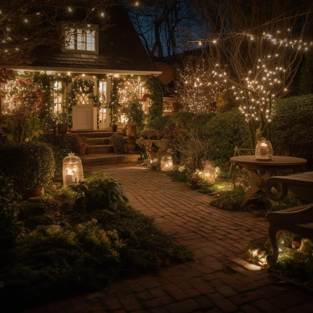 T Tersely 20M/200LED AU Plug String Fairy Lights, SAA Approved 31V Low Voltage 8 Lighting Modes, Timer Function, Indoor Outdoor Warm White Lamp for Christmas Tree Party Wedding Garden image number 5