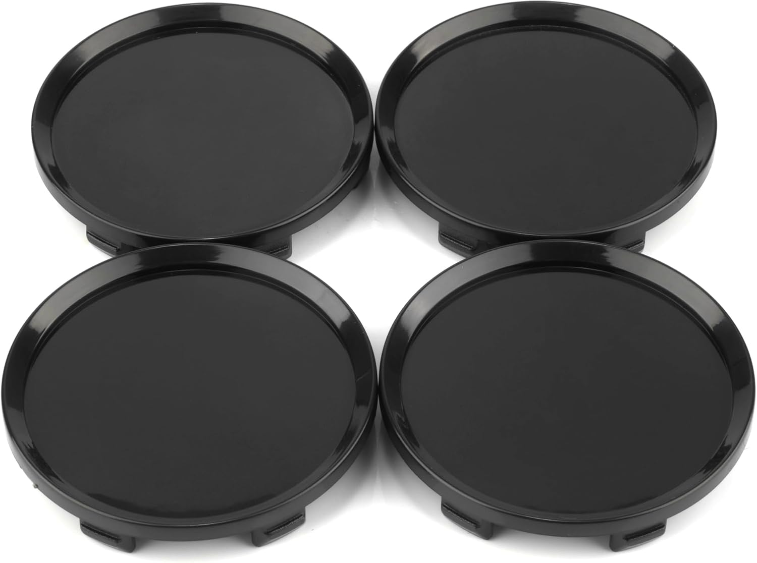 Rtrhinotuning 4 PCS 65Mm Wheel Center Caps Compatible with 57CR and 57DR Gram Lights Wheel Rim, OD: 2.56"(65 Mm) ID: 2.24"(57 Mm) Black