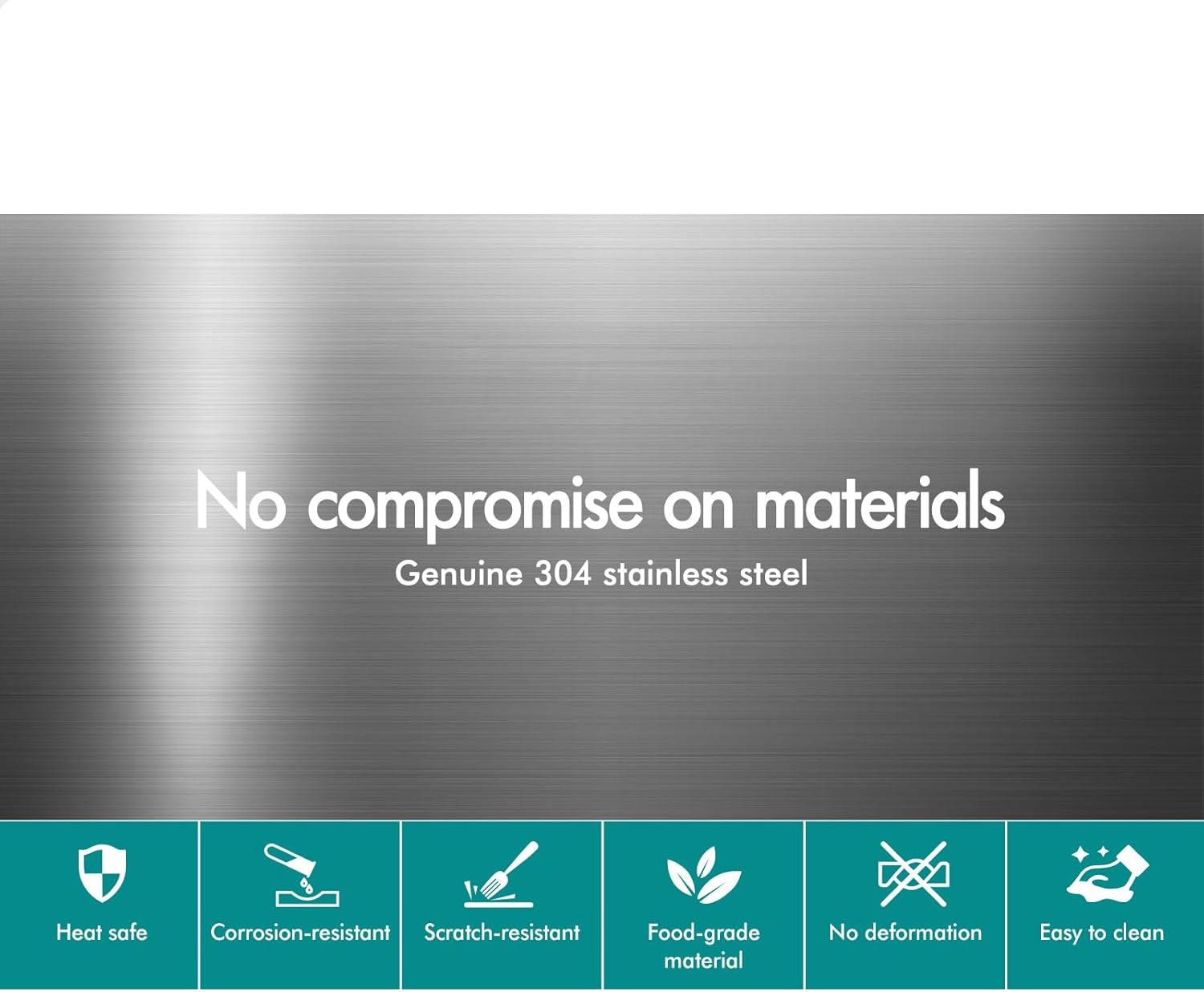 ALFORDSON 304 Stainless Steel Kitchen Sink Rectangle Shape, 450 X 300 X 220Mm, Water Basin Sinks with 3Mm Thick Edge, Single Spacious Bowl with Waste Strainer, Dishwashing Workstation, Silver Color - Silver image number 5