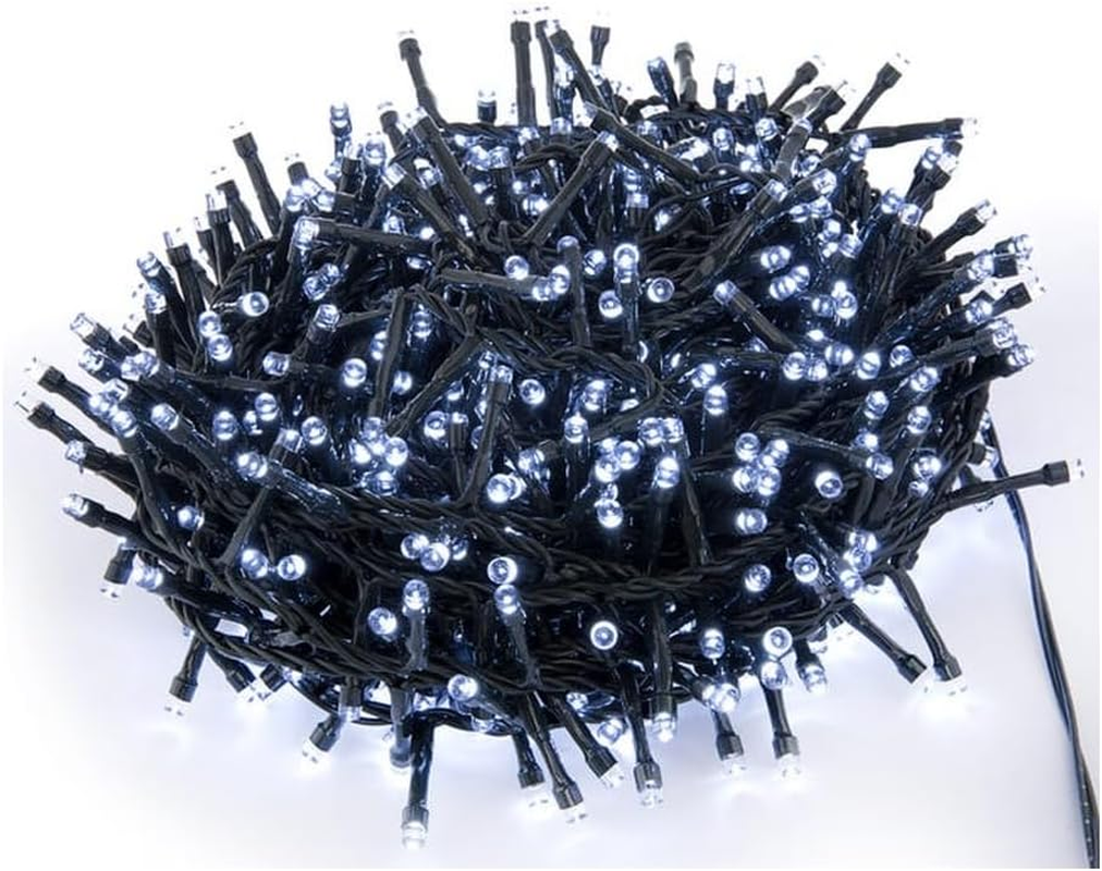 10M Flat LED String Lights 33Ft 3 AA Batteries Cool White Ideal for Indoor and Outdoor Decoration at Parties and Events