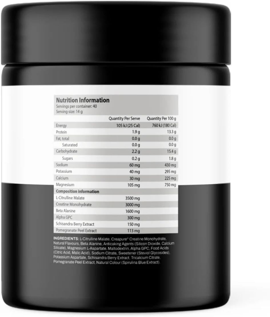 ATP Science Max Lift Non-Stim Performance Pre-Workout 40 Serves Blue Raspberry image number 1