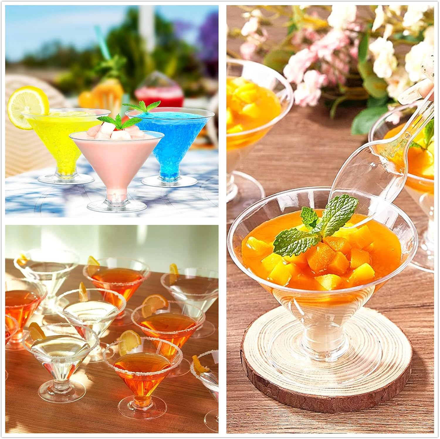 40 Pack 125Ml, Clear Party Glass for Cake, Mousse, Cocktails, Catering & Events round Cup image number 1