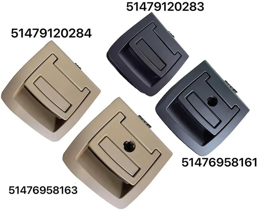 Vuzmode Car Trunk Tail Cover Bottom Plate Mat Floor Carpet Handle Auto Accessories, for BMW, E70 X5 E71 X6 2006-2013 51476958161 Trunk Floor Handle Cover(A-Black 51479120283) image number 2