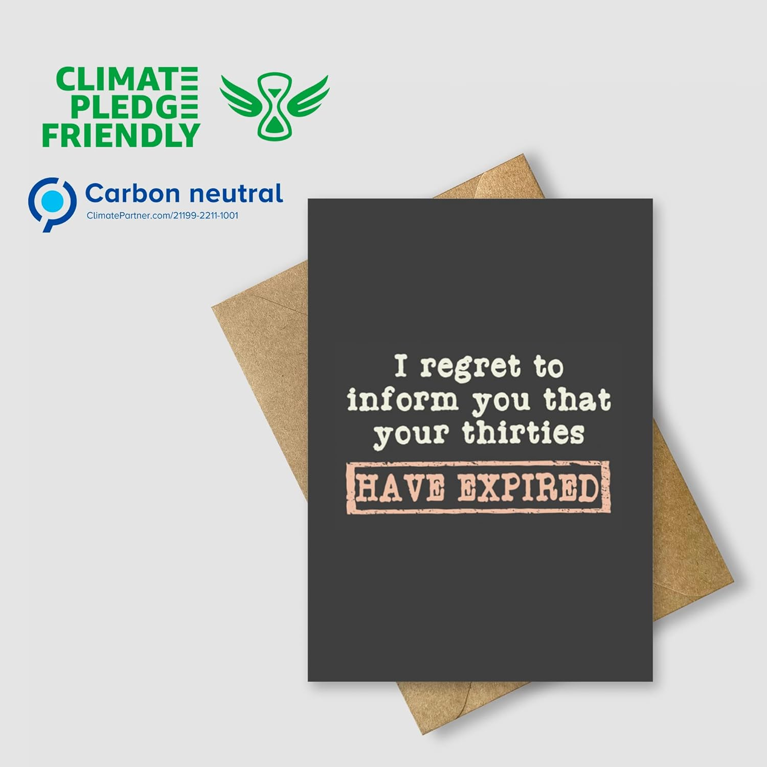 Funny 40Th Birthday Card for Men or Women with Envelope | Joke Card for Someone Who Is Turning 40 Years Old | Original and Unique Present Idea for Him or Her, Family, Friends or a Co-Worker. image number 1