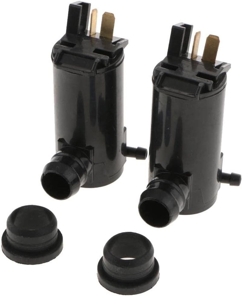 Prasku 2 Pieces Universal Car Auto Windscreen Window Washer Pump