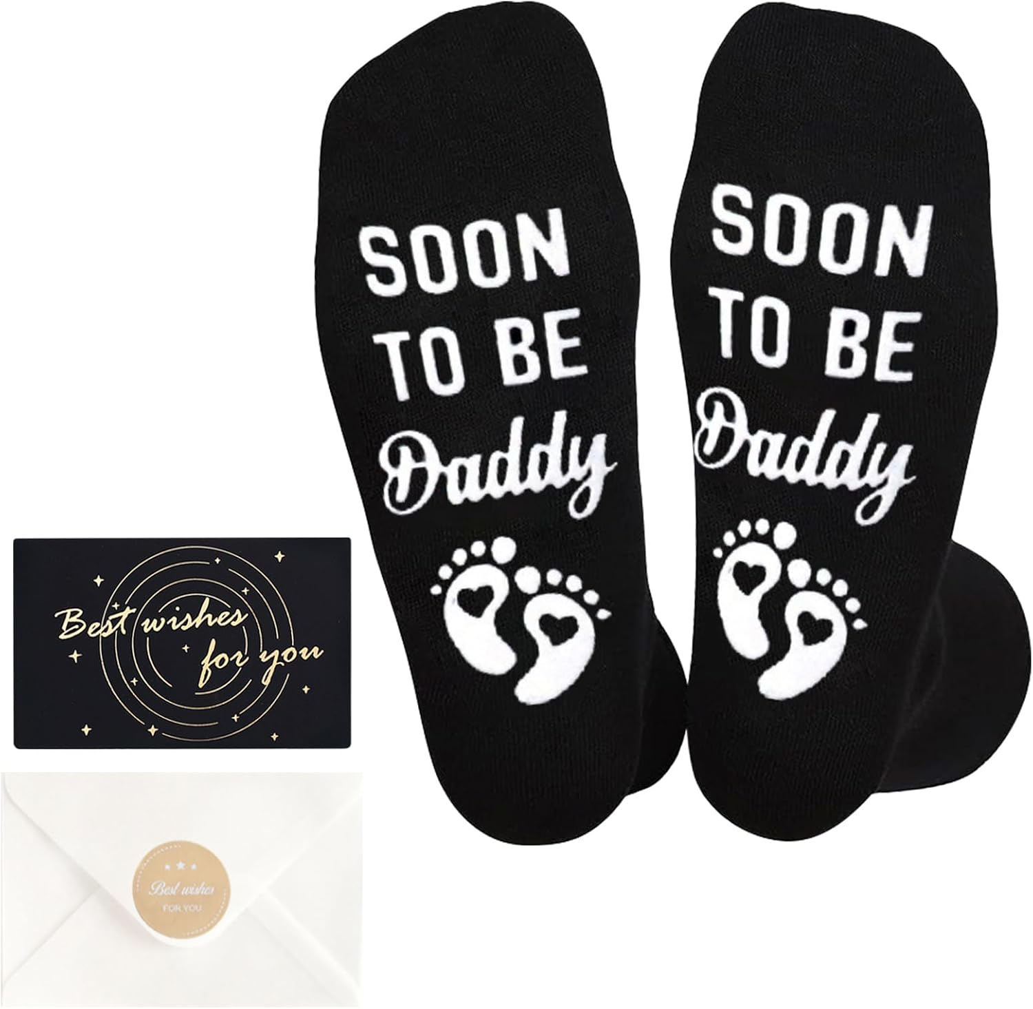 Joyesplay Father'S Day Socks,Fathers Day Gift,Funny Socks for Men,Men Fun Crews Socks,For Men Funny Black Crew Cotton Socks Dad Birthday Gift