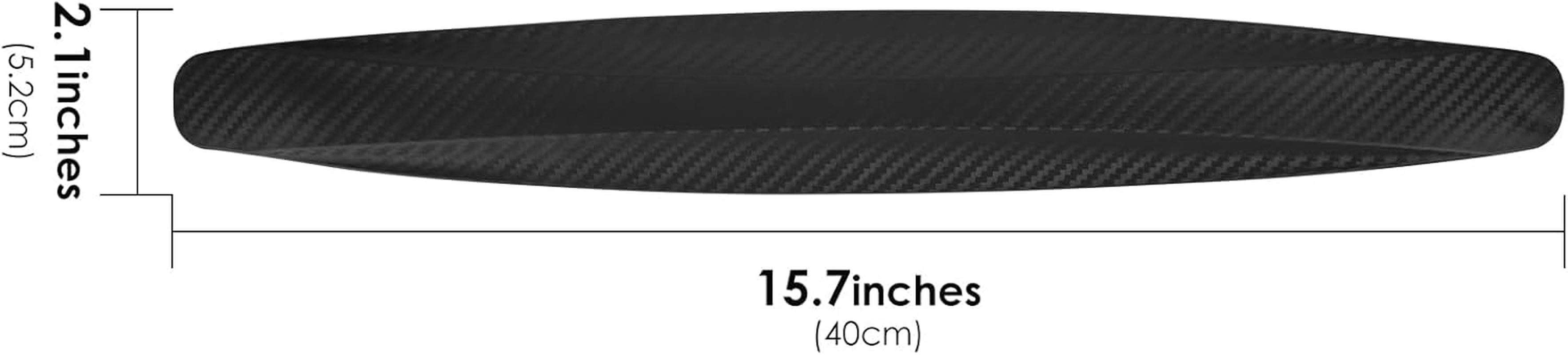 4 Pack Bumper Guard Strip, Anti-Collision Patch Car Bumper Guard Strip, Universal Exterior Car Accessories (Black) - Red image number 6