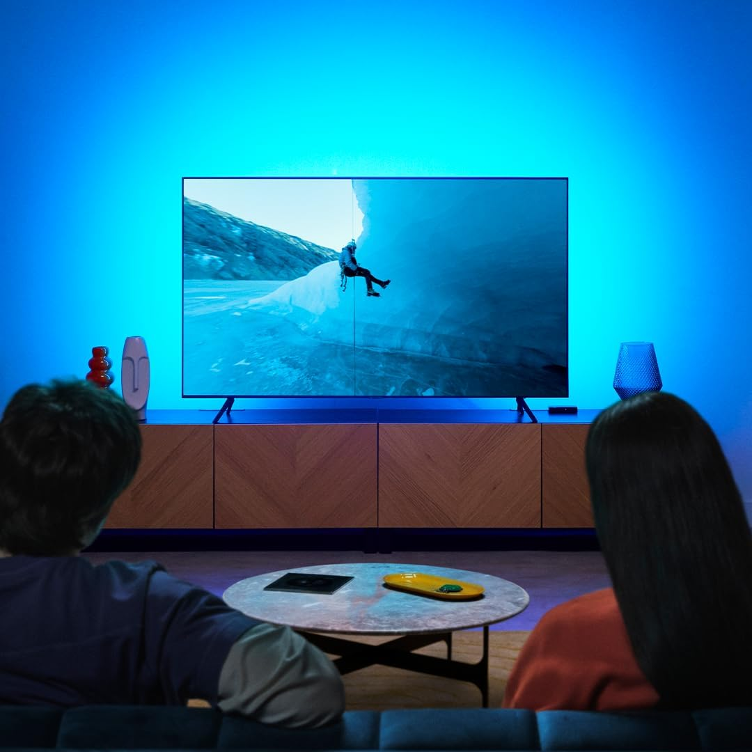 Wiz HDMI Sync Box with TV Lighting, Sync Light with Movies/Games Etc. Supports HDMI 2.0, 4K at 60Hz, RGBIC LED Strip for 75-85-75-Inch, App/Voice Control with Google and Alexa