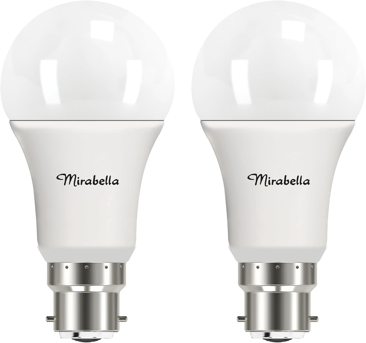 Mirabella LED 2PK GLS BC 9W 806Lum 2700K Warm White image number 1