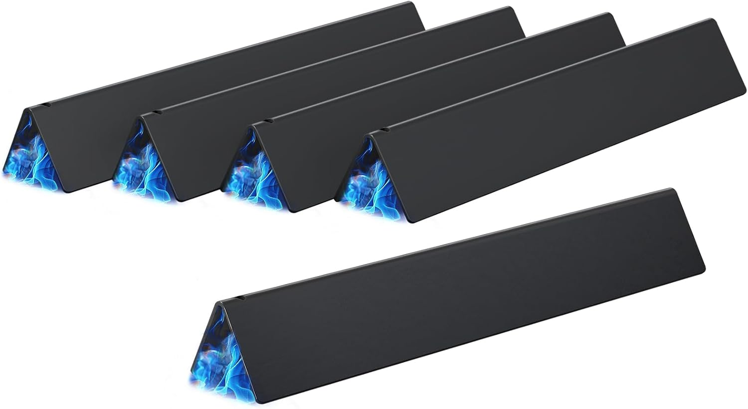 X Home 15.3-Inch Heavier Flavorizer Bars for Weber Spirit & Spirit II 300 Series, Spirit II E-310 (Front-Mounted Control) Grill Parts, Porcelain-Enameled, 5-Pack image number 5