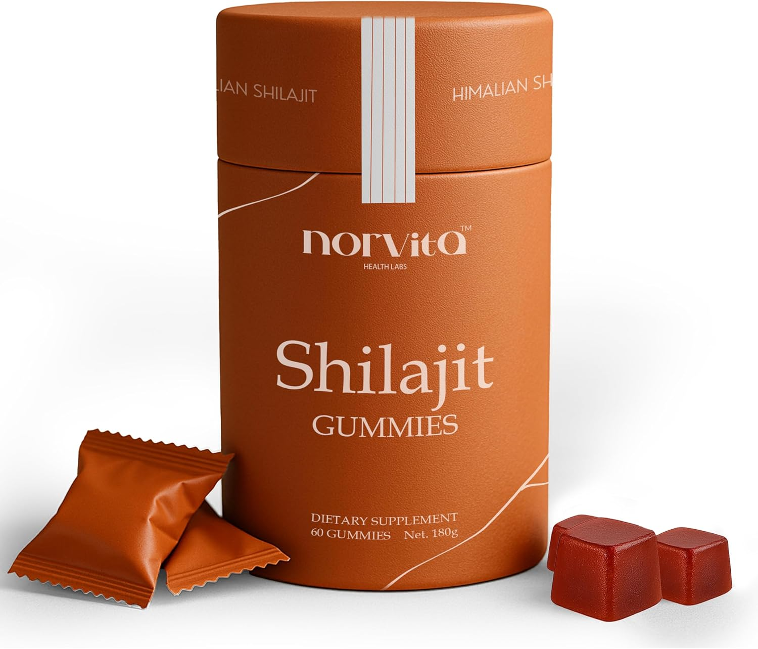 Norvita Pure Himalayan Shilajit Gummies Men & Women with Ashwagandha| Manuka Honey| Sea Moss| Black Seed Oil| Fulvic Acid & 85+ Trace Mineralsi Prenatal Vitamins image number 1