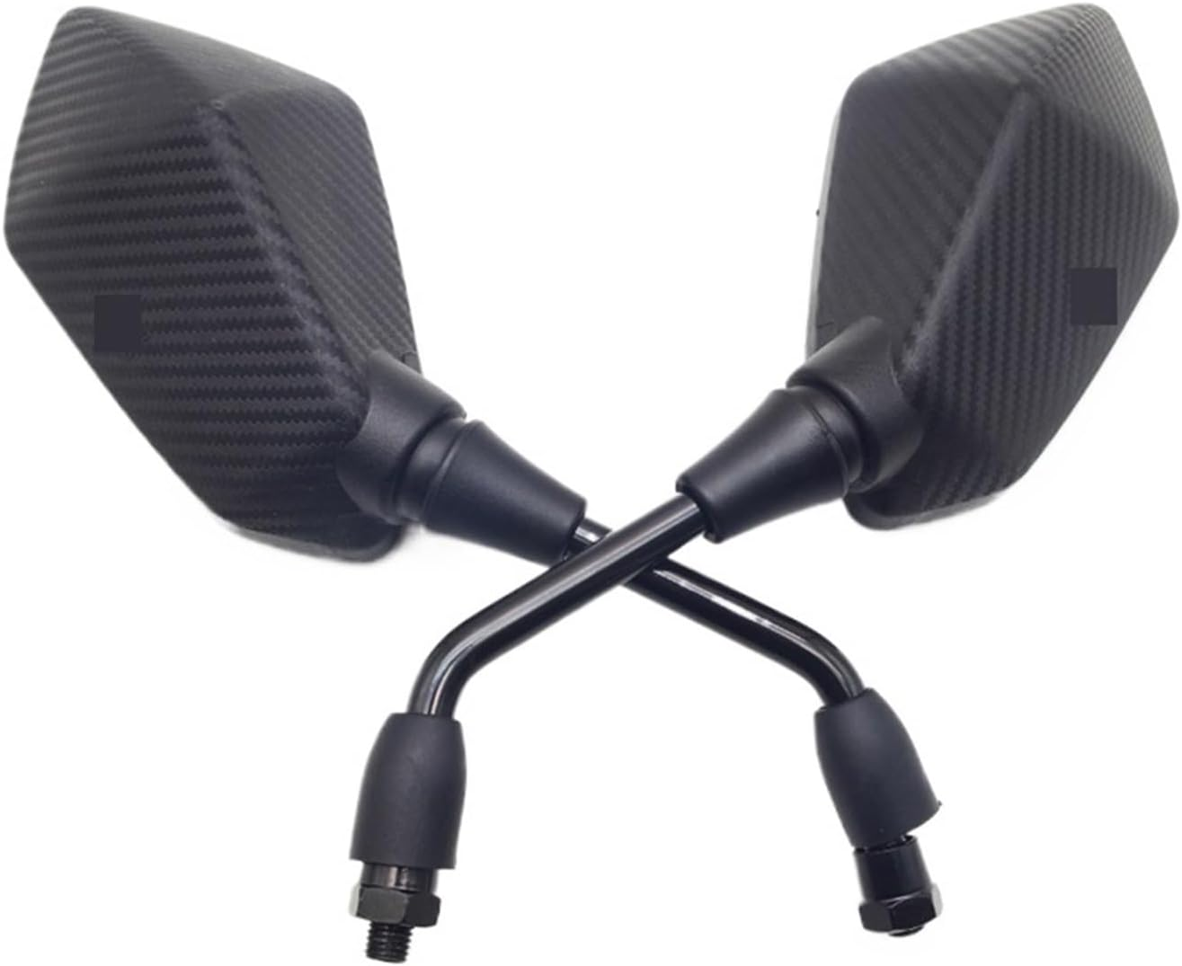 Jiningqiuguodianzi Universal Motorcycle Side Mirror Rear View Mirrors Black Retrovisor Moto Compatible with Triumph Tiger 800 Vn900 Bajaj Suzuki Vstrom Dl650 (Color : Black)