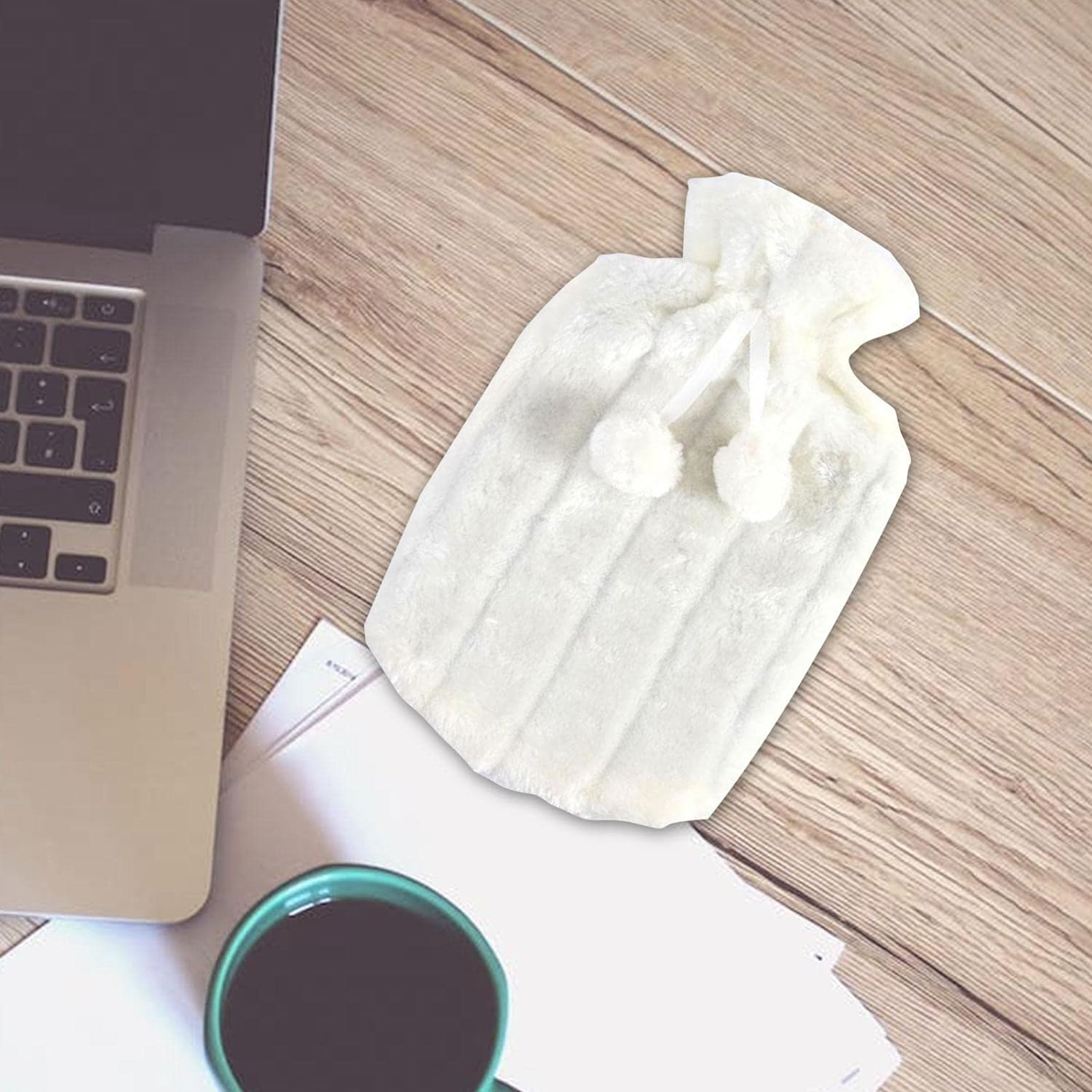 Water Bottle Cover Only | 2 Liter Soft Faux Plush Cute Hot Water Bottle Cover - Hot Water Bottle Covers Insulated Maintain Constant Temperature for Women Kids (Cover Sleeves Only) Buniq