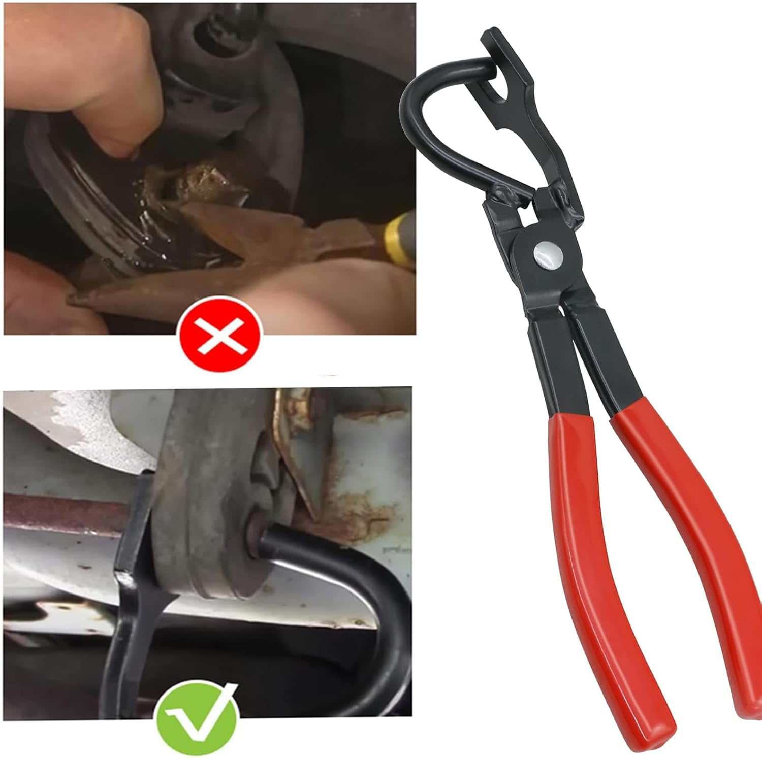 38350 Pliers Exhaust Hanger Brackets Rubber Hanger Support Removal Tool Compatible with All Exhaust Rubber Hangers - Plier image number 5