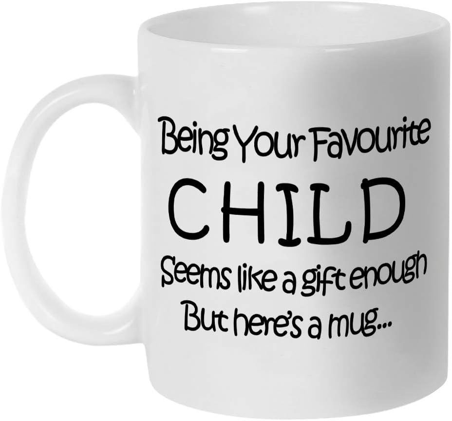Fatbaby My Favorite Child Give Me This Funny Coffee Mug, Birthday Gifts for Mom, Dad,Parents,Mothers Day Fathers Day Gag Gifts from Daughter,Son11Oz