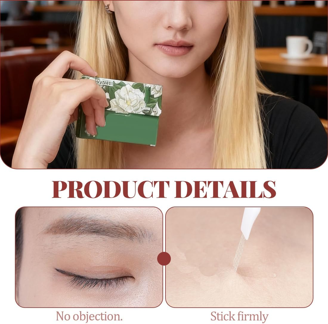 IEBTAWN 2 Boxes of Slip-On Eyelids Stripes Invisible Eyelid Tapes, Eyelid Stripes Invisible, Eyelid Tape, Eyelid Tightening Strips, Skin-Friendly, Natural, for Daily Make-Up, Photos