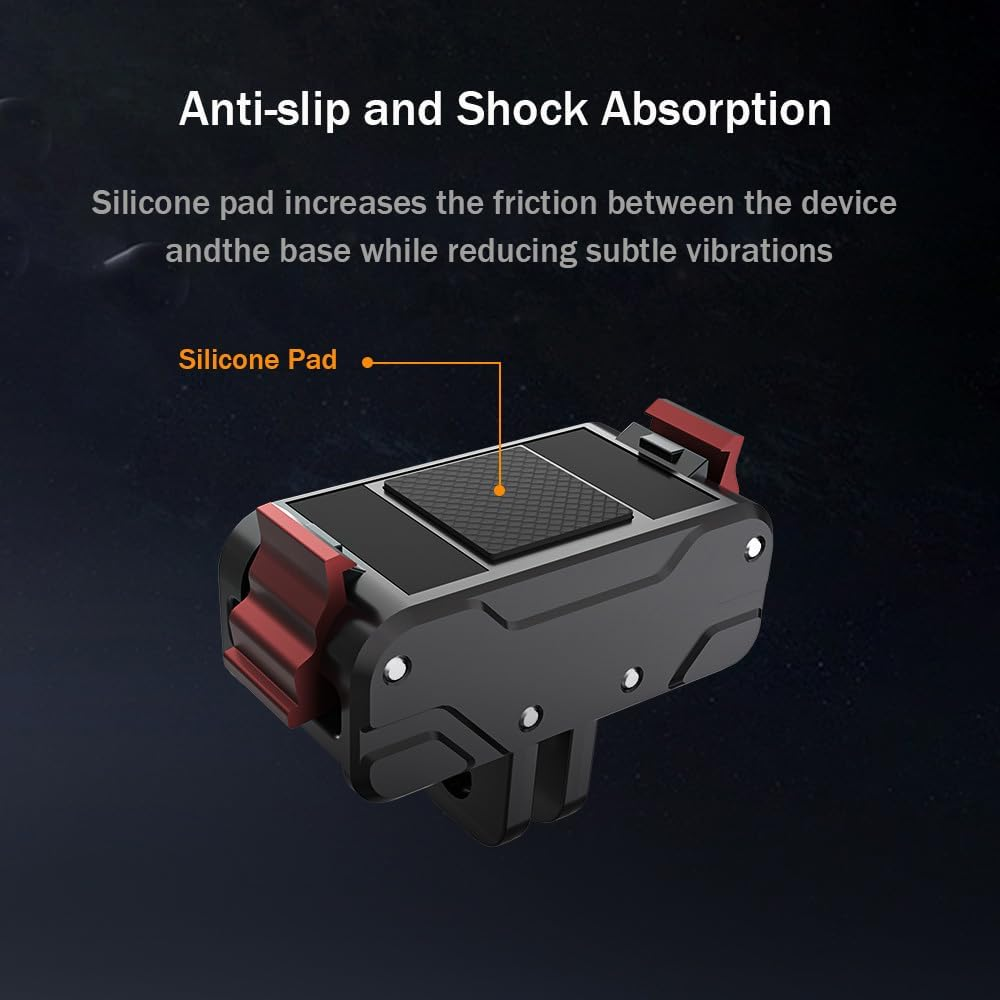 Magnetic Quick-Release Mount Compatible with DJI Osmo Action 6 / Nano,Quick Release Adapter with 1/4 Screw Hole Connection Adapter Extension Base Accessories