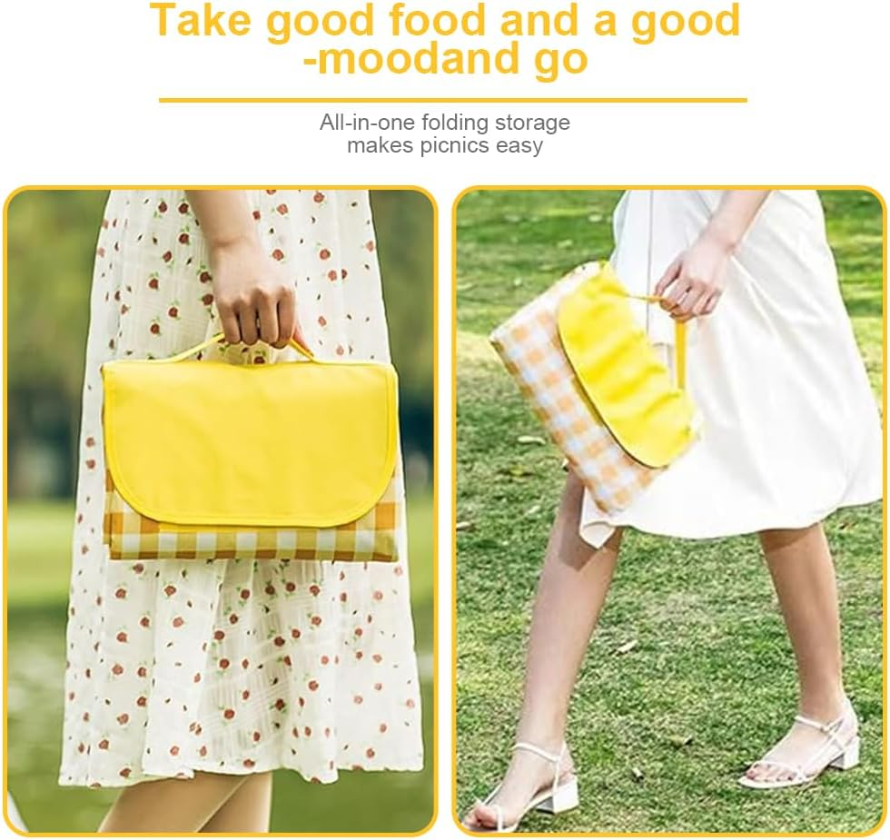 MTSDM Foldable Picnic Mat, Picnic Beach Blanket, Foldable Lightweight Waterproof Sand Mat, 195CM X 200CM Sandproof Waterproof Camping Portable Travel Blanket for Beach, Camping, Hiking, and Picnics