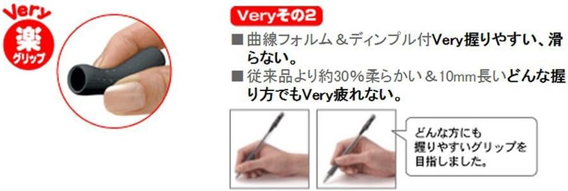 Mitsubishi Pencil Permanent Ballpoint Pen, Very Easy Knock, 0.5 SN10005.15, Red, 10 Pens - Red 10Pcs image number 4