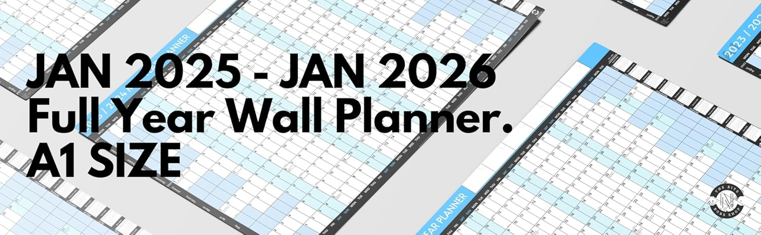 2025 A1 Yearly Wall Planner 2025 Wall Calendar | 59.4 X 84.1Cm | Year Planner 2025 | Runs from Jan 2025 - Jan 2026 with Mini 2026 Calendar | Wall Calendar 2025 Wall Planner | Printed in UK image number 3