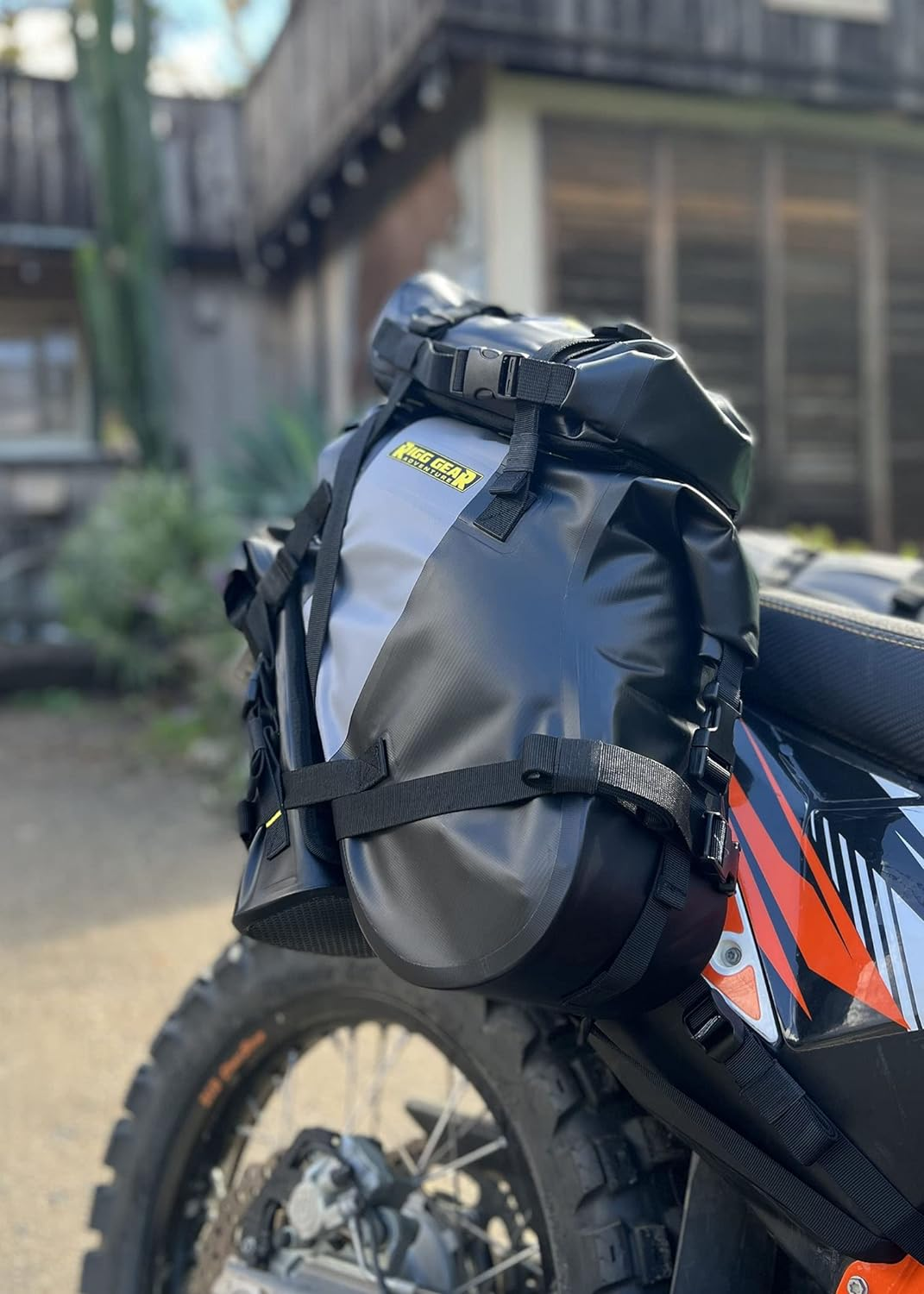 Nelson-Rigg Waterproof Rackless Hurricane Dual Sport Saddlebags. Lightweight, Soft Sided, Fits Most Dual Sport/Enduro KTM Honda Yamaha & Suzuki Models. 14L per Side image number 1