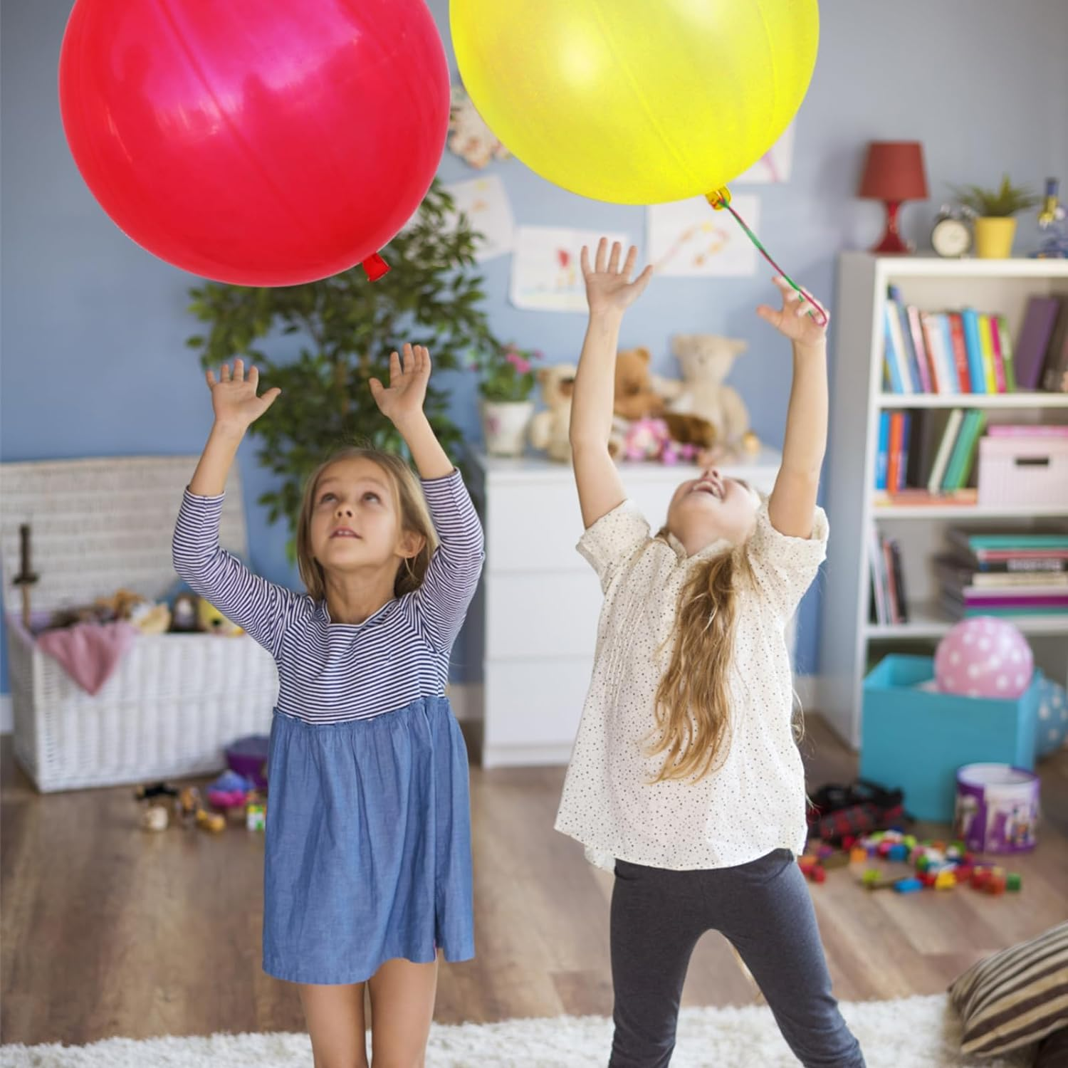 30Pcs Punch Balloons, Thickened Neon Punching Balloon Heavy Duty Birthday Party Favors for Kids Weddings Supply image number 1