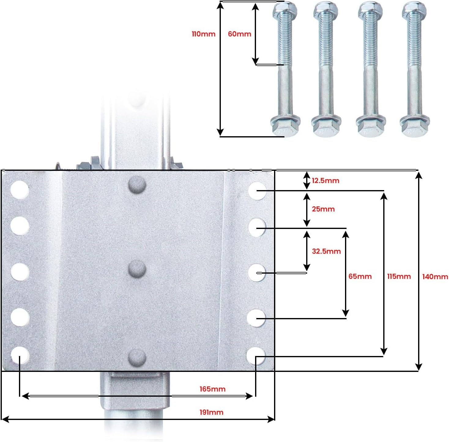 Gen3 Mini Mover Electric Motorised Jockey Wheel for Boat Trailer Caravan 12V 550W image number 2