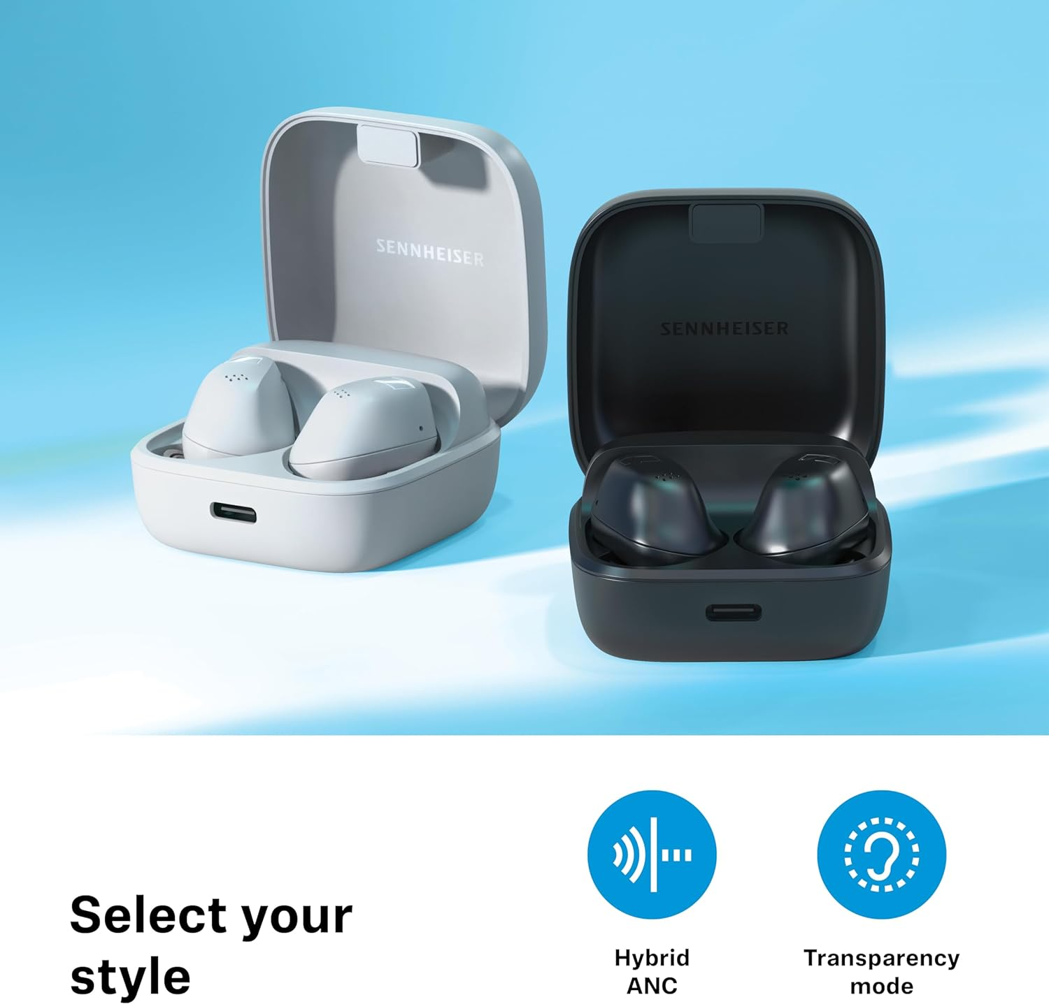 Sennheiser Accentum True Wireless Headphone, White image number 2