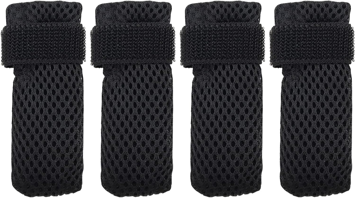 Cat Boots,Paw Covers Anti-Scratch Cat Foot Covers for Cats Adjustable Mesh Cat Claw Protectors Non-Slip Breathablesuitable for Family Pet Cat Bathing and Nail Cutting (4 Pieces) (L, Orange)